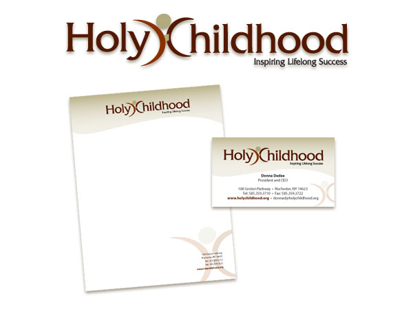 Holy Childhood logo and printed material